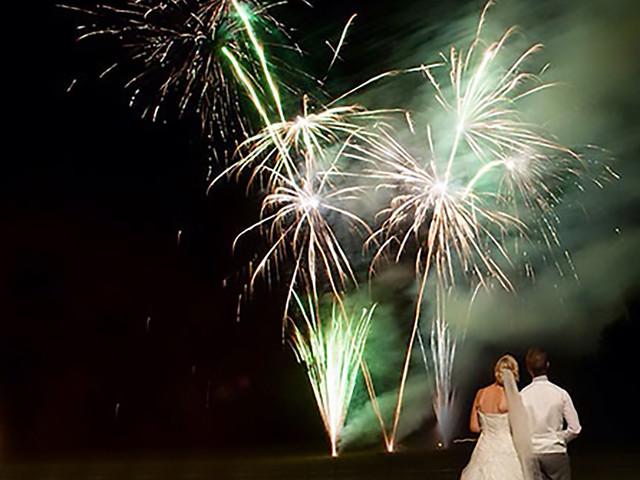 wedding firework displays