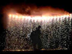 Fireworks Display Waterfall